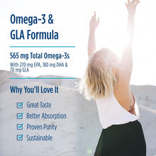 Load image into Gallery viewer, Nordic Naturals Complete Omega, Lemon Flavor - 565 mg Omega-3-180 Soft Gels - EPA &amp; DHA with Added GLA - Healthy Skin &amp; Joints, Cognition, Positive Mood - Non-GMO - 90 Servings