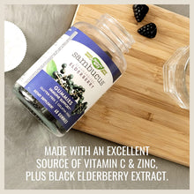 Load image into Gallery viewer, Nature&#39;s Way Sambucus Black Elderberry Gummies with Vitamin C and Zinc for Adult, Immune Support*, 3200 mg, 60 Count