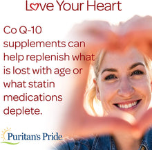Load image into Gallery viewer, Q-Sorb CoQ10 100mg, Supports Heart Health, 60 Rapid Release Softgels by Puritan&#39;s Pride, 60 ct