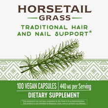 Load image into Gallery viewer, Nature&#39;s Way Horsetail Grass 440 mg, 100 Capsules