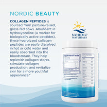 Load image into Gallery viewer, Nordic Naturals Nordic Beauty Collagen Peptides, Unflavored Collagen Supplement for Skin Health and Elasticity, Collagen Peptide Powder for Hot and Cold Beverages, 10.6 Ounces, 30 Servings
