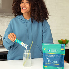 Load image into Gallery viewer, Liquid I.V. Hydration Multiplier - Lemon Lime - Hydration Powder Packets | Electrolyte Drink Mix | Easy Open Single-Serving Stick | Non-GMO | 16 Sticks