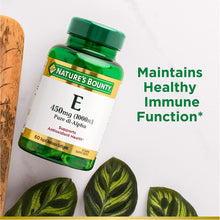 Load image into Gallery viewer, Nature&#39;s Bounty Vitamin E Rapid Release Softgels, 450 mg per Serving, 60 Count