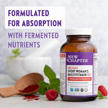 Load image into Gallery viewer, New Chapter Multivitamin for Women 50 Plus + Immune Support - Every Woman&#39;s One Daily 55+ with Fermented Probiotics + Whole Foods + Astaxanthin + Organic Non-GMO Ingredients - 72 ct