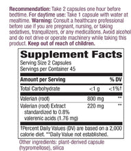 Load image into Gallery viewer, Nature&#39;s Way Valerian, Non-GMO, Gluten Free, 220 mg per serving, 90 Capsules