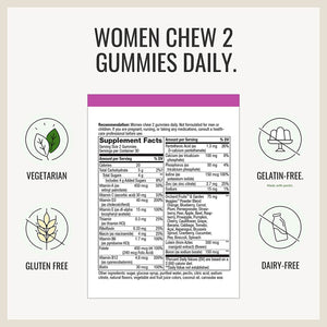 Nature’s Way Alive! Women’s 50+ Gummy Multivitamins, Vitamins & Minerals, Supports Healthy Aging*, Vegetarian, Mixed Berry Flavored, 150 Gummies