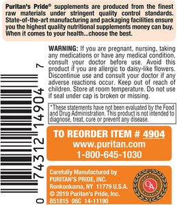 Lutein 20 mg with Zeaxanthin Softgels, Supports Eye Health* 120 Count by Puritan's Pride