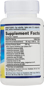 Probiotic 10 with Vitamin D to Help Support Immune System Health*, 60 Count, by Puritan's Pride, White