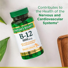 Load image into Gallery viewer, Nature&#39;s Bounty Vitamin B12, Supports Energy Metabolism, Tablets, 1000mcg, 200 Ct