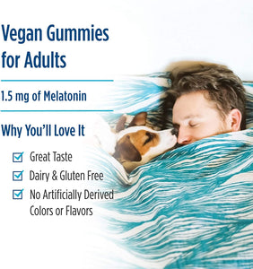 Nordic Naturals Zero Sugar Melatonin Gummies, Raspberry - 1.5 mg Melatonin - 60 Gummies - Great Taste - Restful Sleep, Antioxidant Support - Non-GMO, Vegan - 60 Servings