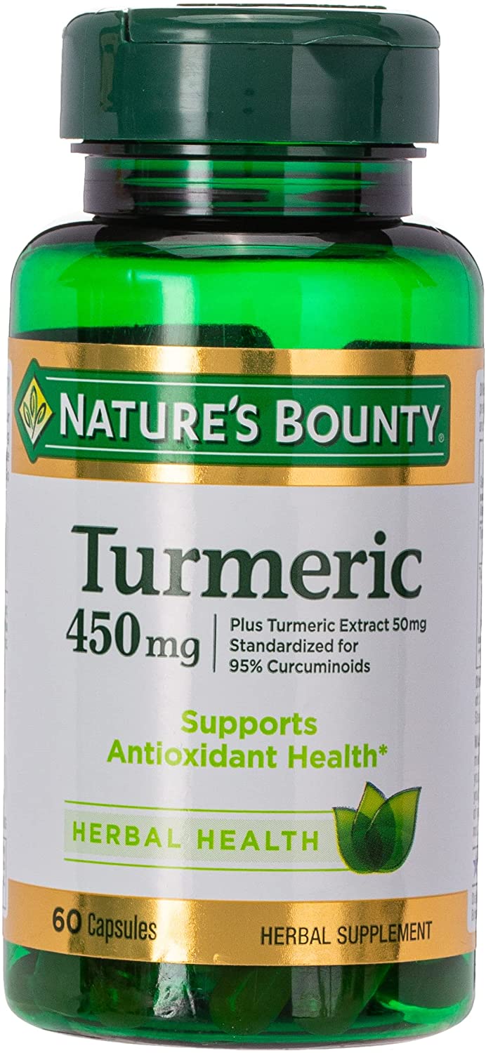 Nature's Bounty Turmeric Curcumin Caps, 60 ct, Green (15417)