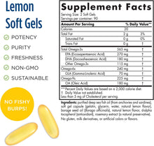 Load image into Gallery viewer, Nordic Naturals Complete Omega, Lemon Flavor - 565 mg Omega-3-180 Soft Gels - EPA &amp; DHA with Added GLA - Healthy Skin &amp; Joints, Cognition, Positive Mood - Non-GMO - 90 Servings