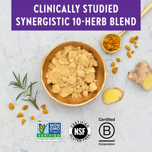 New Chapter Multi-Herbal Pain Reliever+ Joint Supplement, Zyflamend™ 10-in-1 Superfood Blend with Ginger & Turmeric for Healthy Inflammation Response & Herbal Pain Relief+, 180 Count