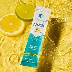 Liquid I.V. Hydration Multiplier - Lemon Lime - Hydration Powder Packets | Electrolyte Drink Mix | Easy Open Single-Serving Stick | Non-GMO | 16 Sticks