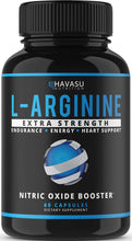 Load image into Gallery viewer, Havasu Nutrition Extra Strength L Arginine - 1200mg Nitric Oxide Supplement for Muscle Growth, Vascularity and Energy - L-Citrulline &amp; Essential Amino Acids to Support Physical Endurance, 60 Capsules