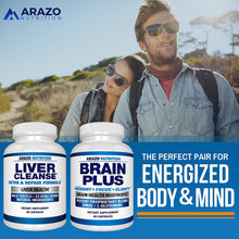 Load image into Gallery viewer, Liver Cleanse Detox &amp; Repair Formula – 22 Herbs Support Supplement: Milk Thistle Extracts Silymarin, Beet, Artichoke, Dandelion, Chicory Root – Arazo Nutrition USA
