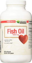 Load image into Gallery viewer, Nature&#39;s Wonder Fish Oil 1000mg Nutritional Supplement, 250 Count